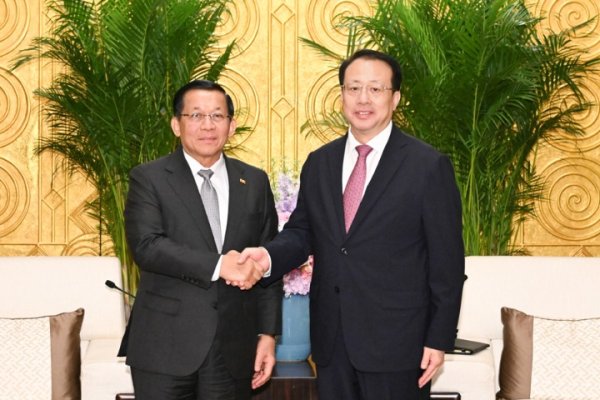 龚正市长会见缅甸总统敏昂莱 为两国务实合作作出上海积极贡献