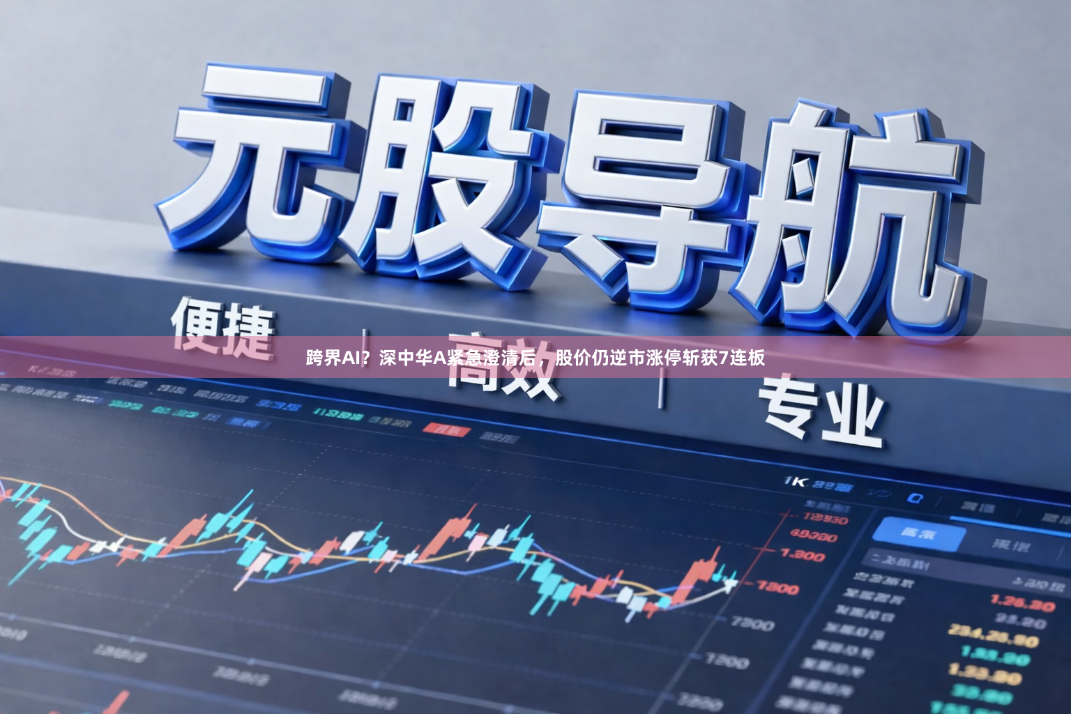 跨界AI？深中华A紧急澄清后，股价仍逆市涨停斩获7连板