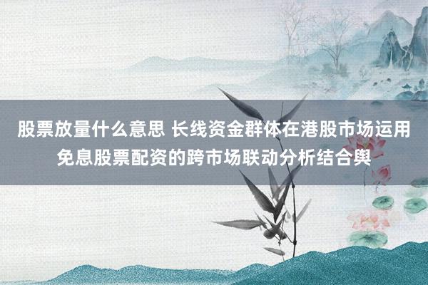股票放量什么意思 长线资金群体在港股市场运用免息股票配资的跨市场联动分析结合舆