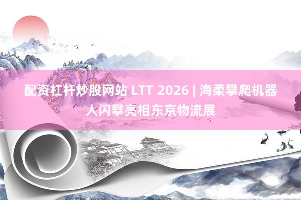 配资杠杆炒股网站 LTT 2026 | 海柔攀爬机器人闪攀亮相东京物流展